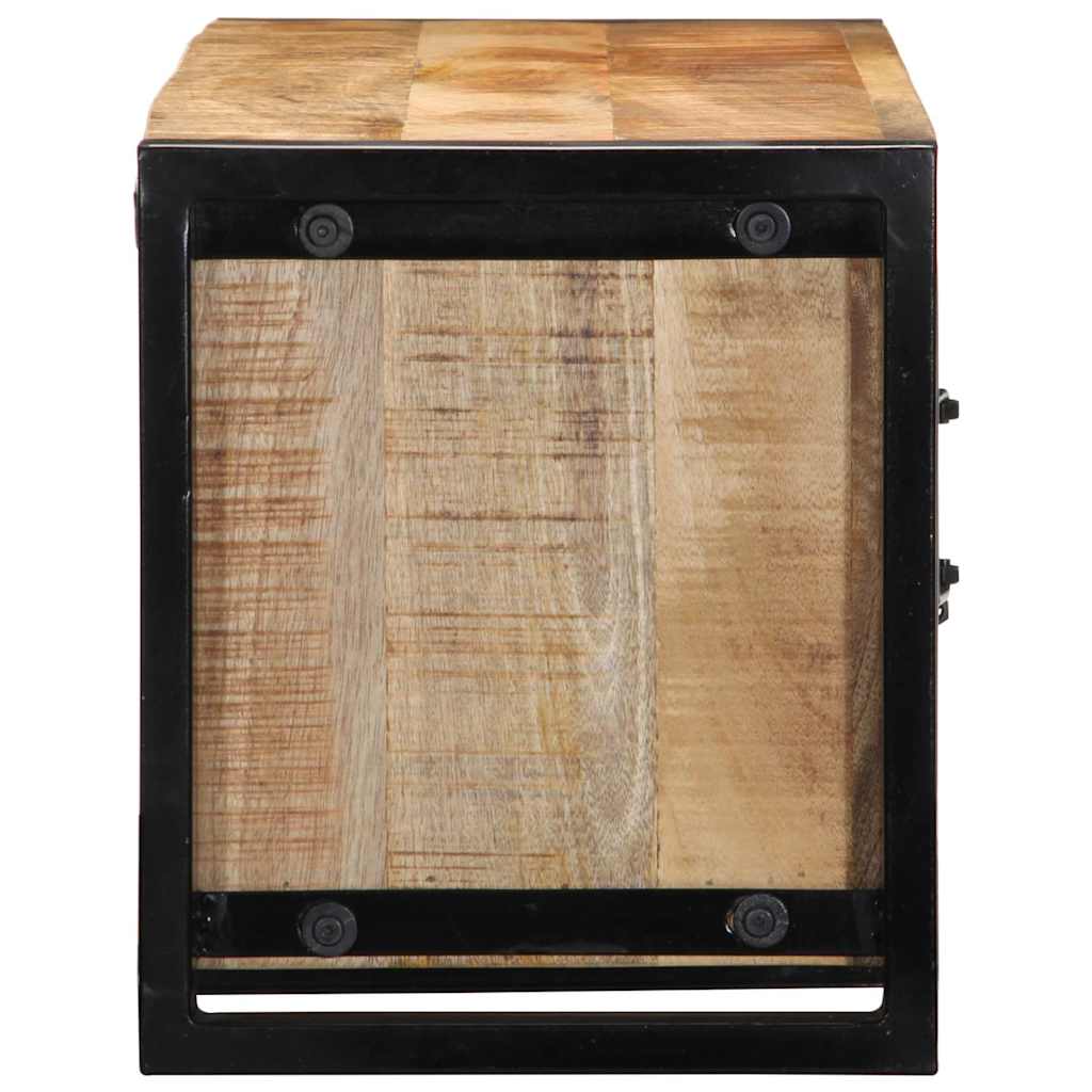 Mobile Porta TV 100x30x35 cm in Legno Massello di Mango Grezzo