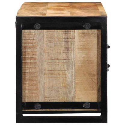 Mobile Porta TV 100x30x35 cm in Legno Massello di Mango Grezzo