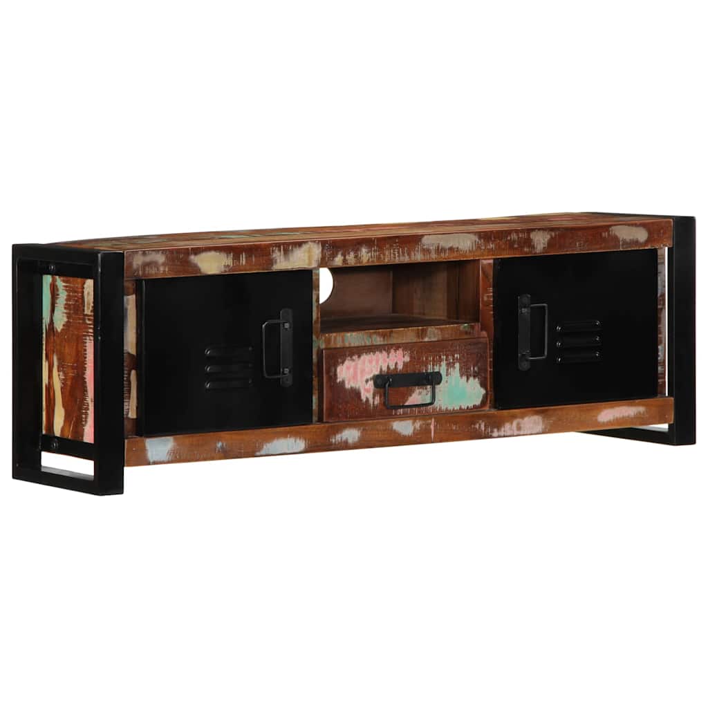 Mobile Porta TV 100x30x35 cm in Legno Massello di Recupero