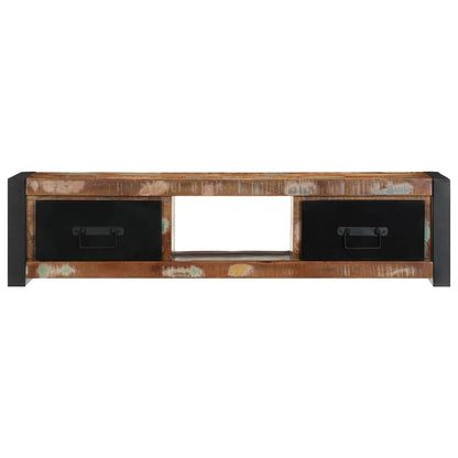 Mobile Porta TV 100x30x25 cm in Legno Massello di Recupero