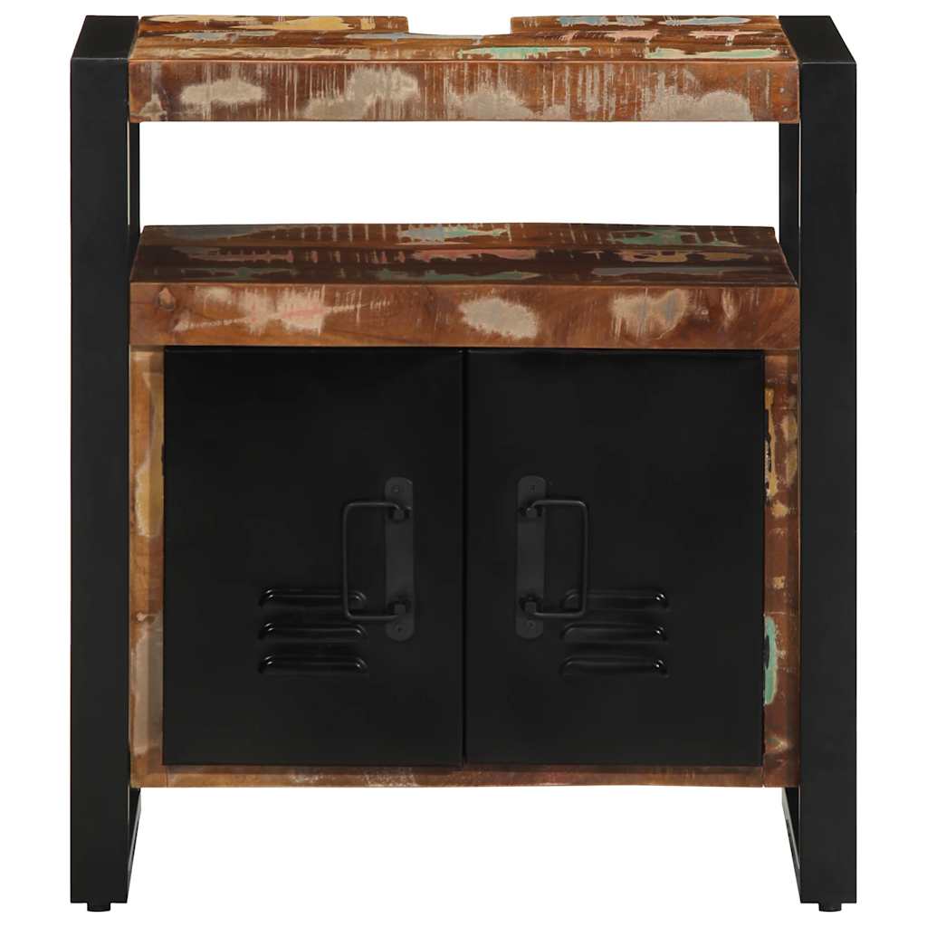Mobile da Bagno 55x35x60 cm in Legno Massello di Recupero