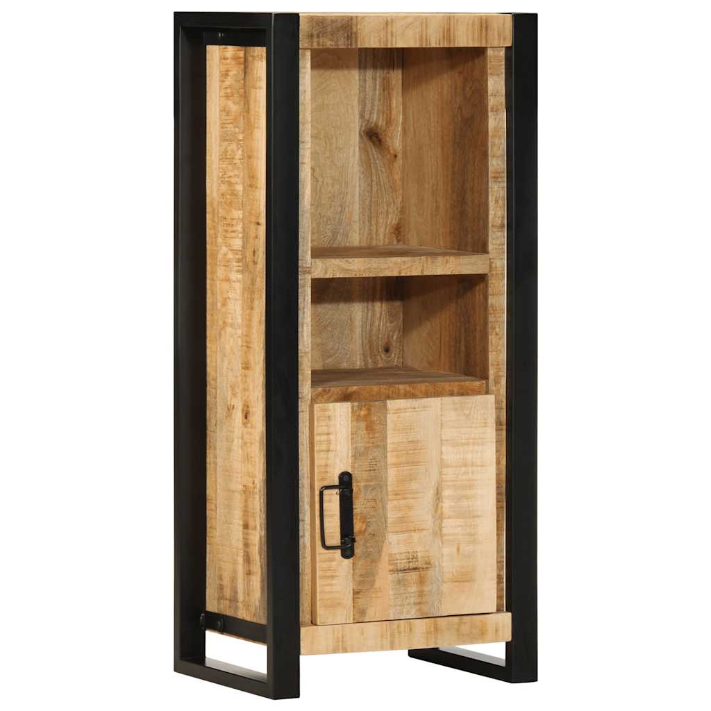 Mobiletto da Bagno 40x30x90 cm Legno Massello Mango Grezzo