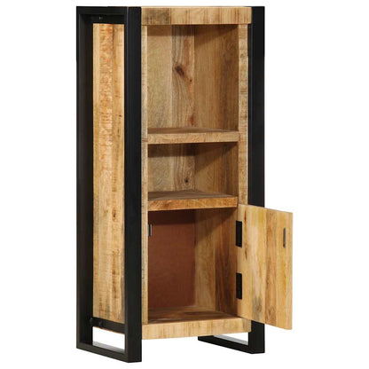 Mobiletto da Bagno 40x30x90 cm Legno Massello Mango Grezzo