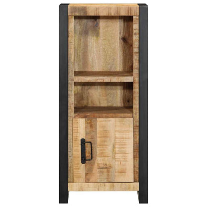 Mobiletto da Bagno 40x30x90 cm Legno Massello Mango Grezzo