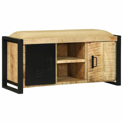 Armadio Panchina Marrone Legno massello di mango