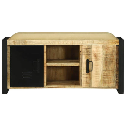 Armadio Panchina Marrone Legno massello di mango