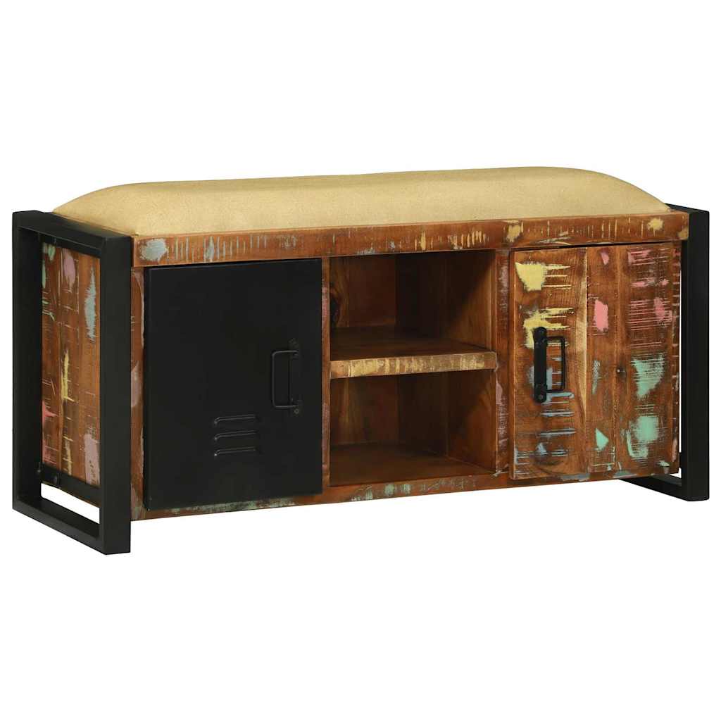 Armadio Panchina Multicolore Legno massello di recupero