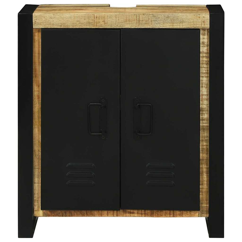 Armadio sottolavello con porta Marrone Legno di mango massello