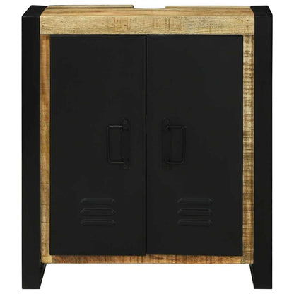 Armadio sottolavello con porta Marrone Legno di mango massello