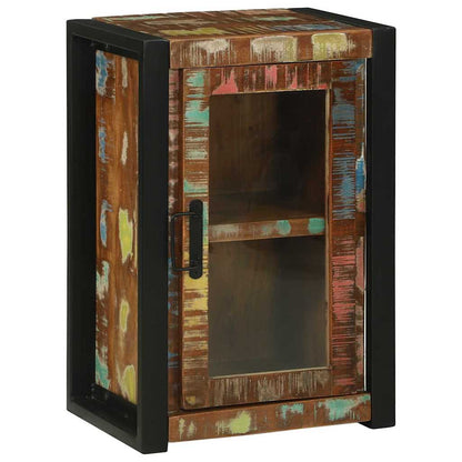 Mobile da Bagno con porta Marrone Legno Recuperato Massello
