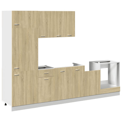 Set di Mobili Porta TV 7 pz Lyon Rovere Sonoma in Truciolato
