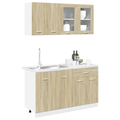 Set di Mobili Porta TV 4 pz Lyon Rovere Sonoma in Truciolato