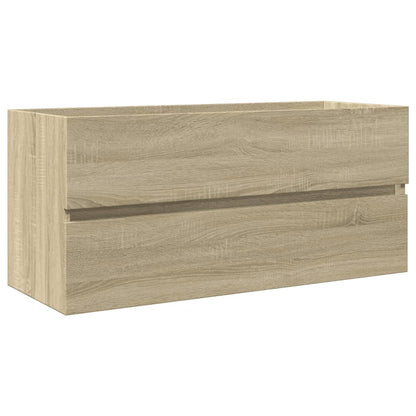 Set Mobili da Bagno 2 pz in Ceramica e Legno Multistrato