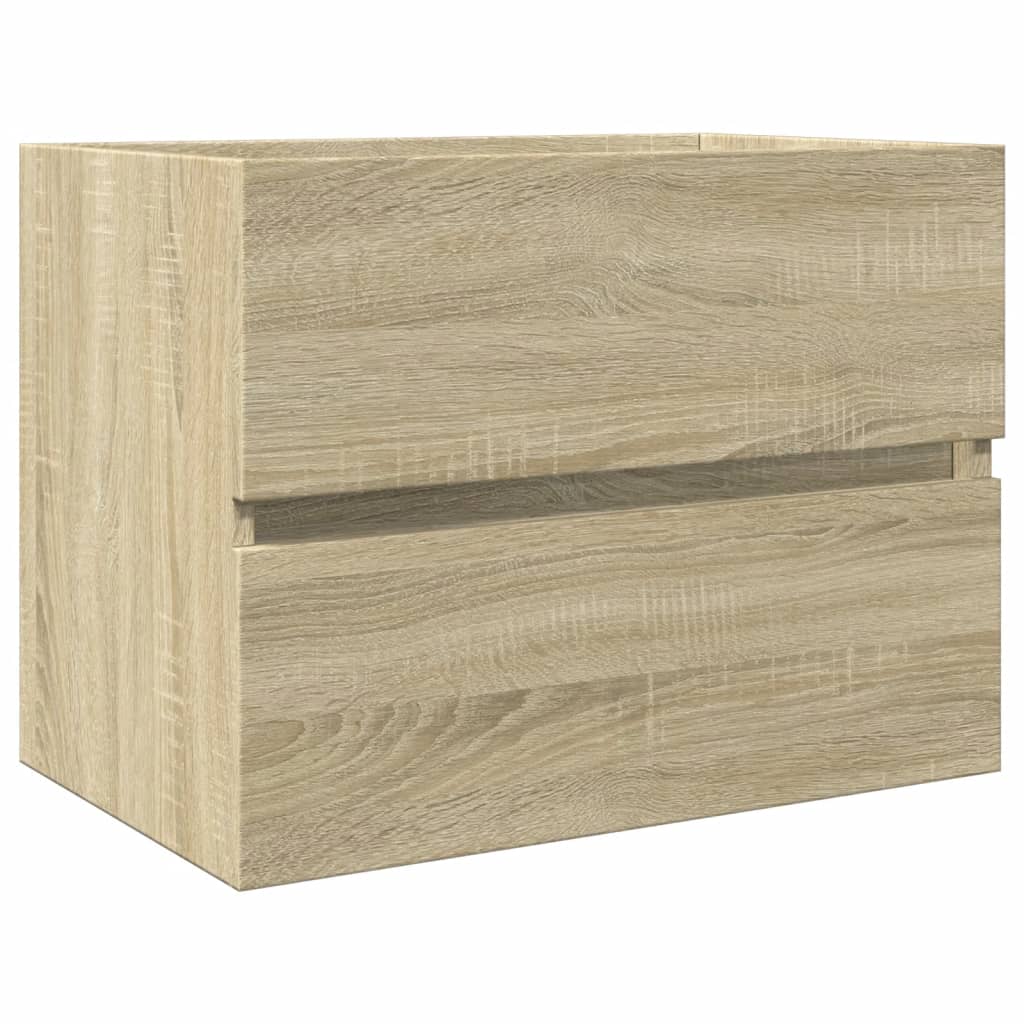 Set Mobili da Bagno 2 pz in Ceramica e Legno Multistrato