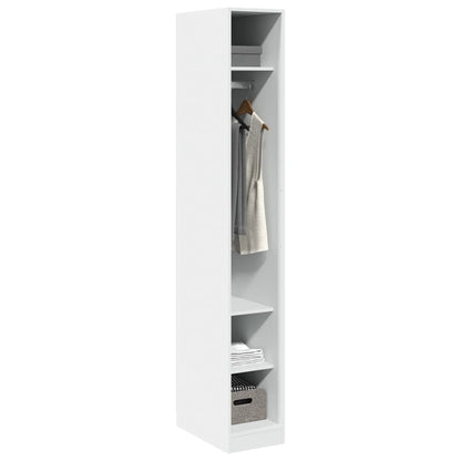 Armadio Bianco 30x50x200 cm in Legno Multistrato