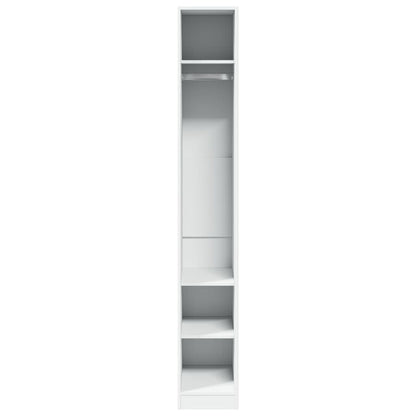 Armadio Bianco 30x50x200 cm in Legno Multistrato
