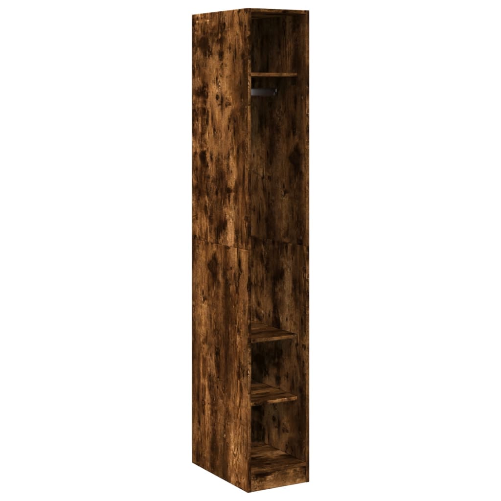 Armadio Rovere Fumo 30x50x200 cm in Legno Multistrato