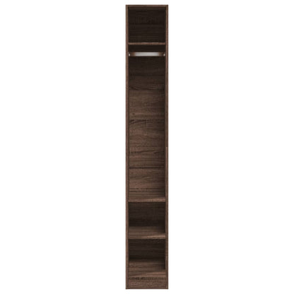 Armadio Rovere Marrone 30x50x200 cm in Legno Multistrato