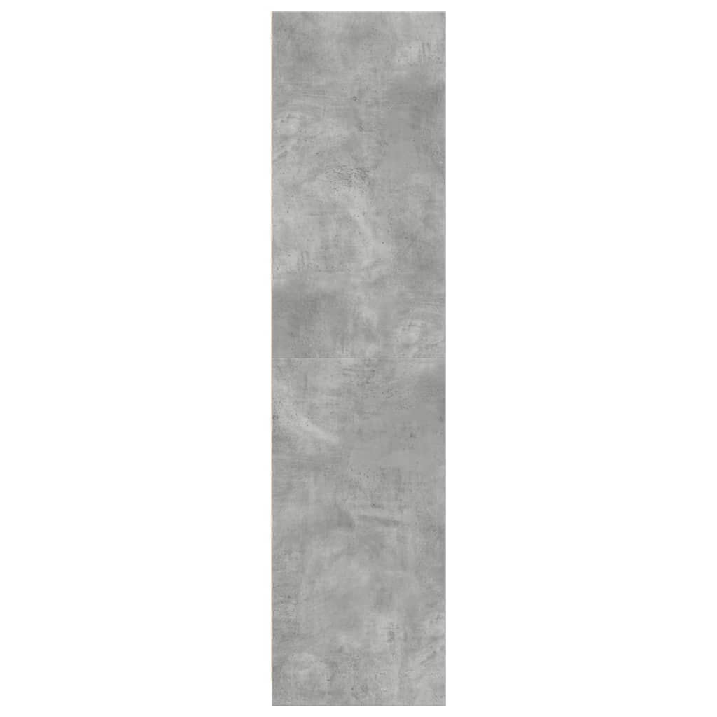 Armadio Grigio Cemento 30x50x200 cm in Legno tecnico