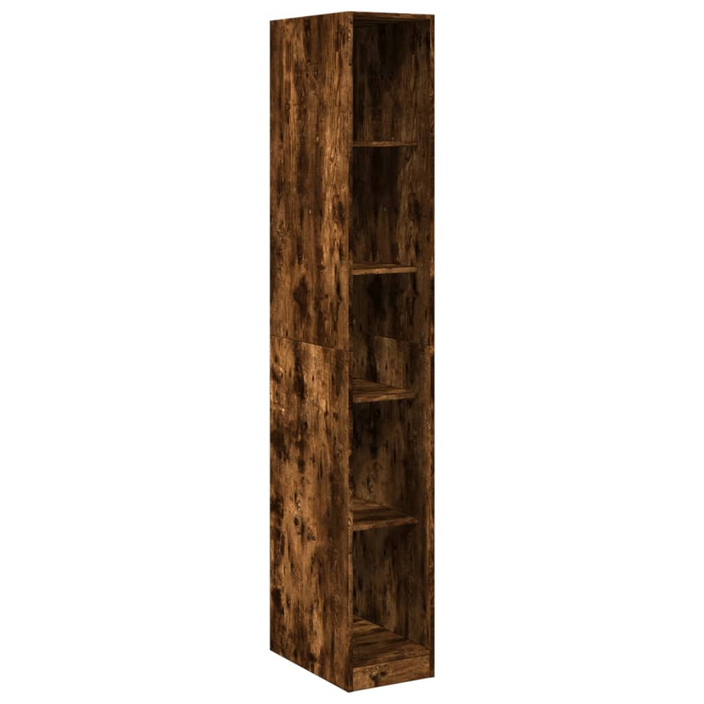 Armadio Rovere Fumo 30x50x200 cm in Legno tecnico