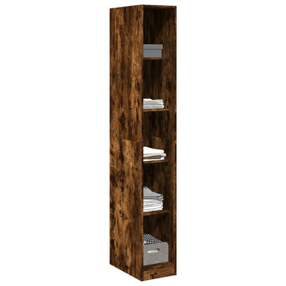 Armadio Rovere Fumo 30x50x200 cm in Legno tecnico