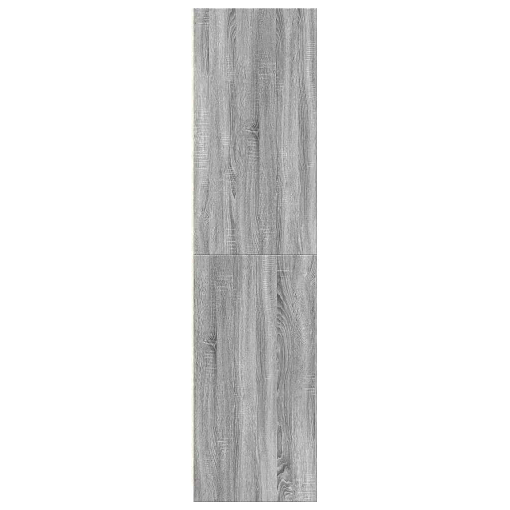Armadio Grigio Sonoma 30x50x200 cm in Legno tecnico