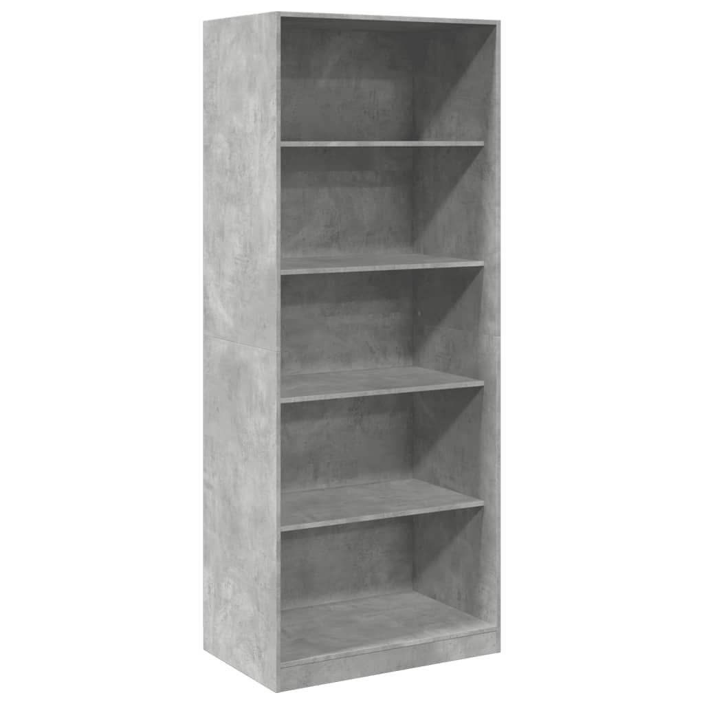 Armadio Grigio Cemento 80x50x200 cm in Legno tecnico