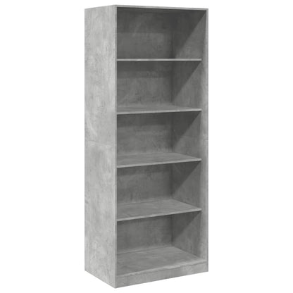 Armadio Grigio Cemento 80x50x200 cm in Legno tecnico