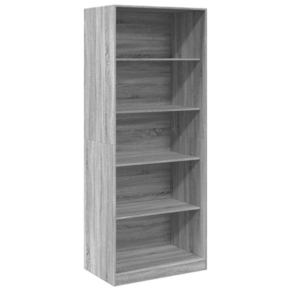 Armadio Grigio Sonoma 80x50x200 cm in Legno tecnico