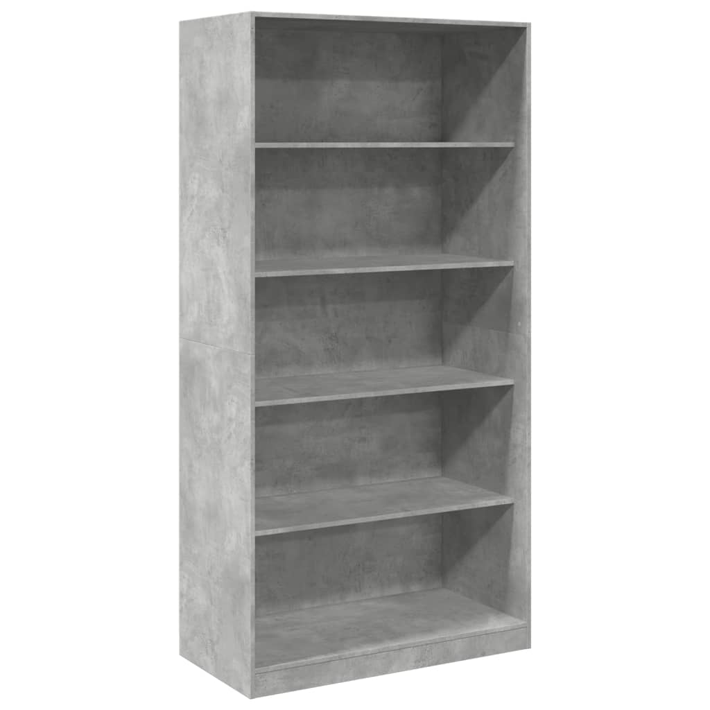 Armadio Grigio Cemento 100x50x200 cm in Legno tecnico