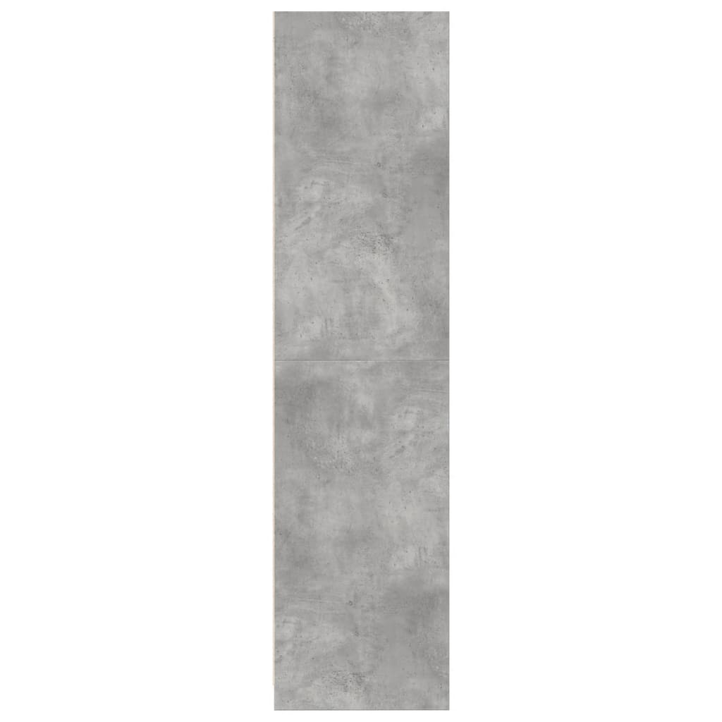 Armadio Grigio Cemento 100x50x200 cm in Legno tecnico