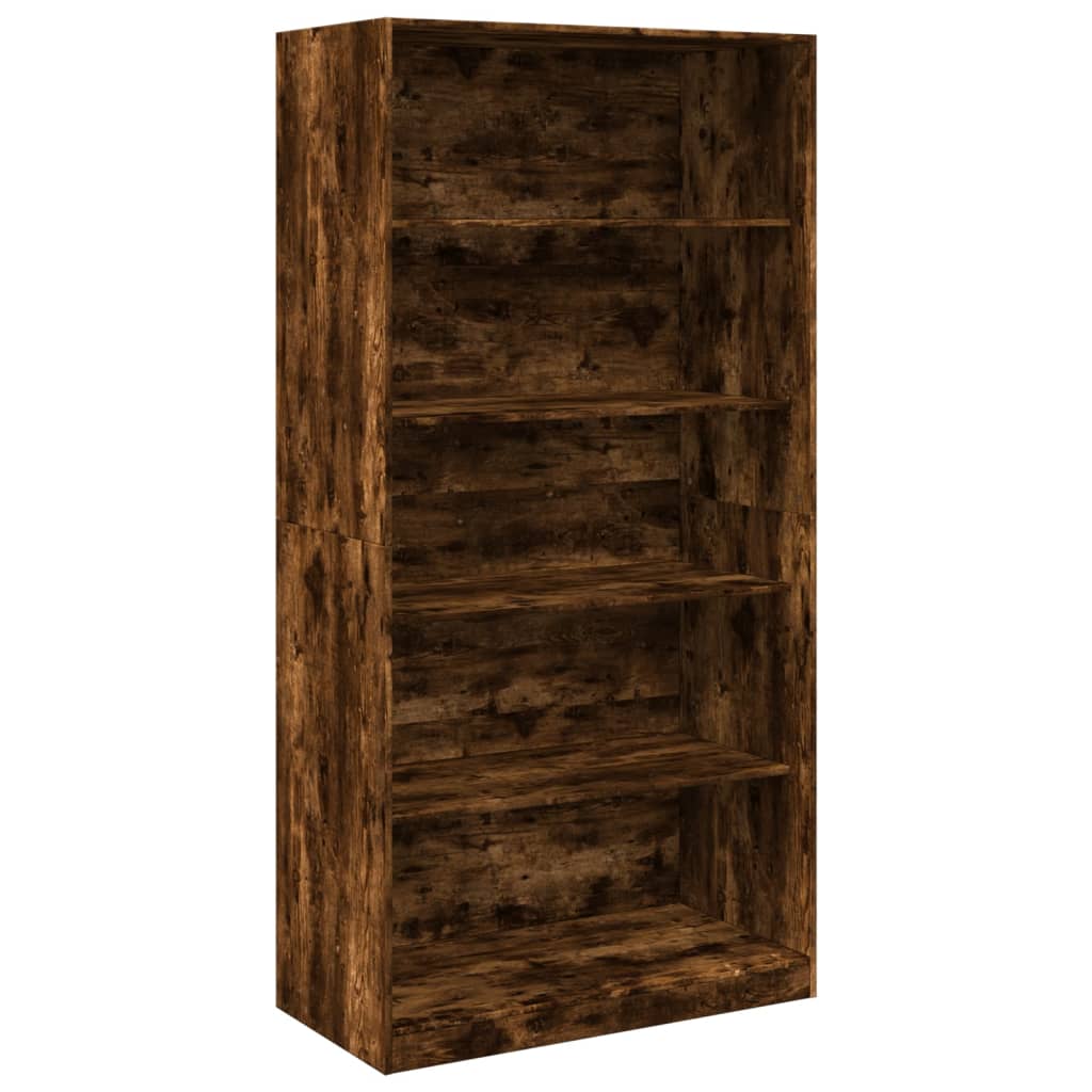 Armadio Rovere Fumo 100x50x200 cm in Legno tecnico