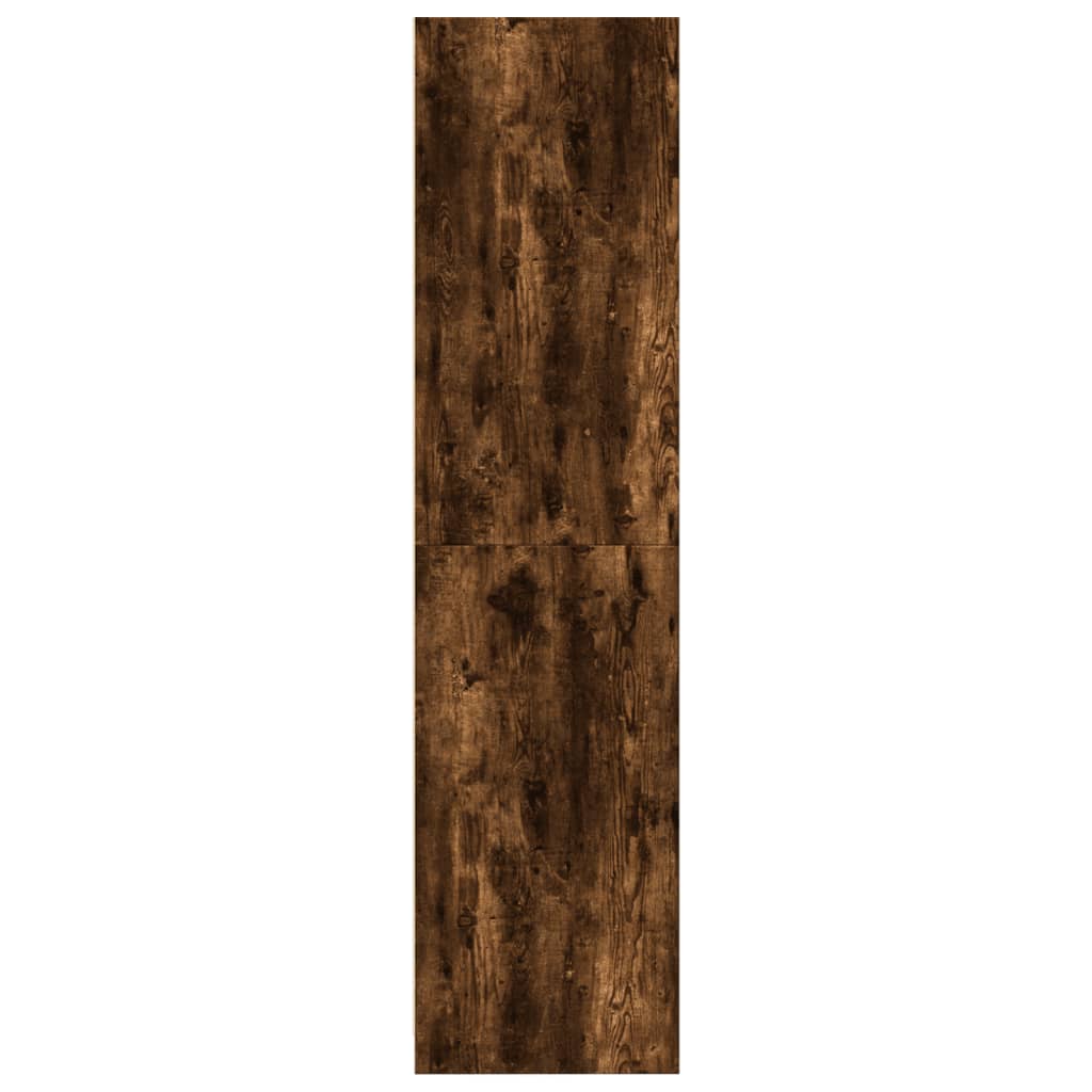 Armadio Rovere Fumo 100x50x200 cm in Legno tecnico