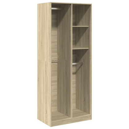 Armadio Rovere Sonoma 80x50x200 cm in Legno Multistrato