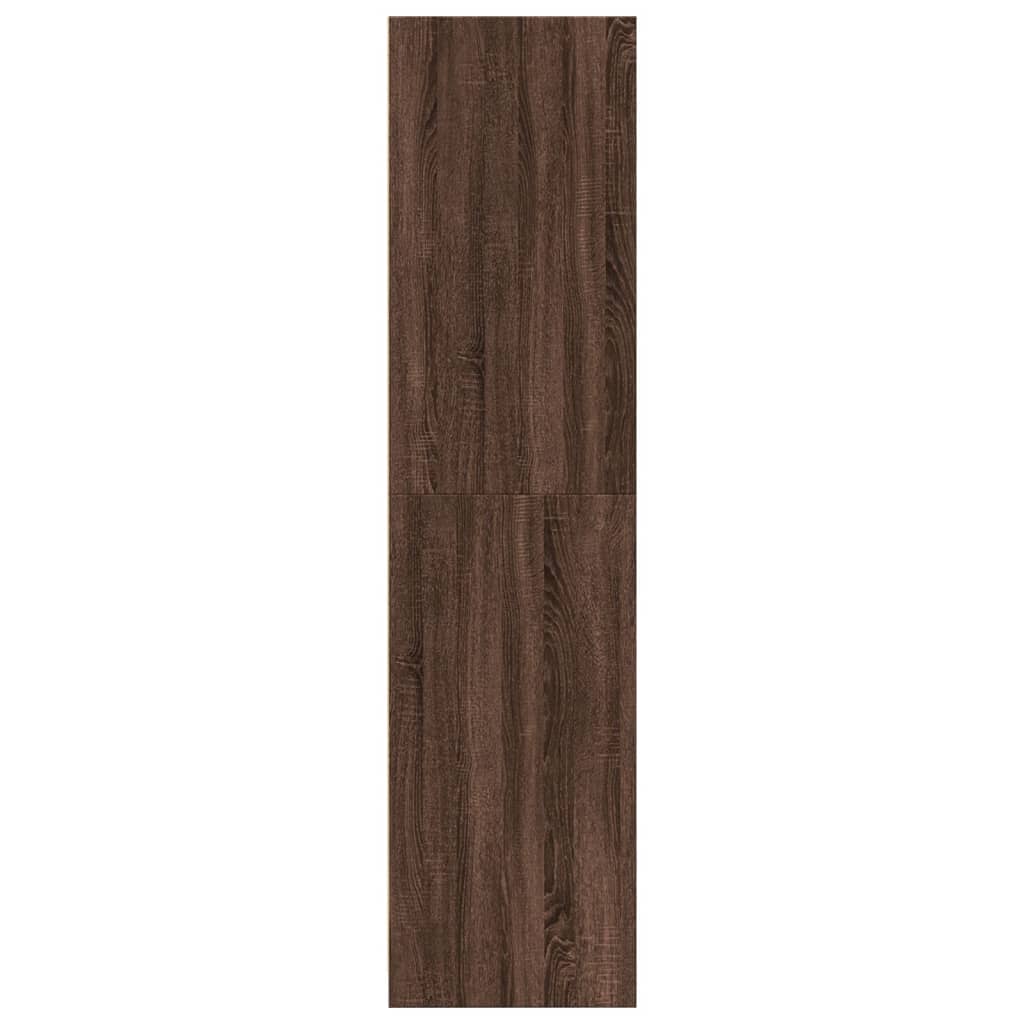 Armadio Rovere Marrone 80x50x200 cm in Legno Multistrato