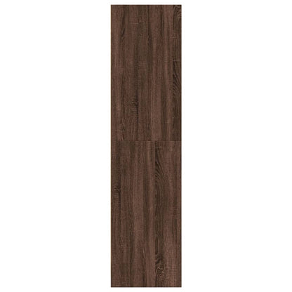 Armadio Rovere Marrone 80x50x200 cm in Legno Multistrato