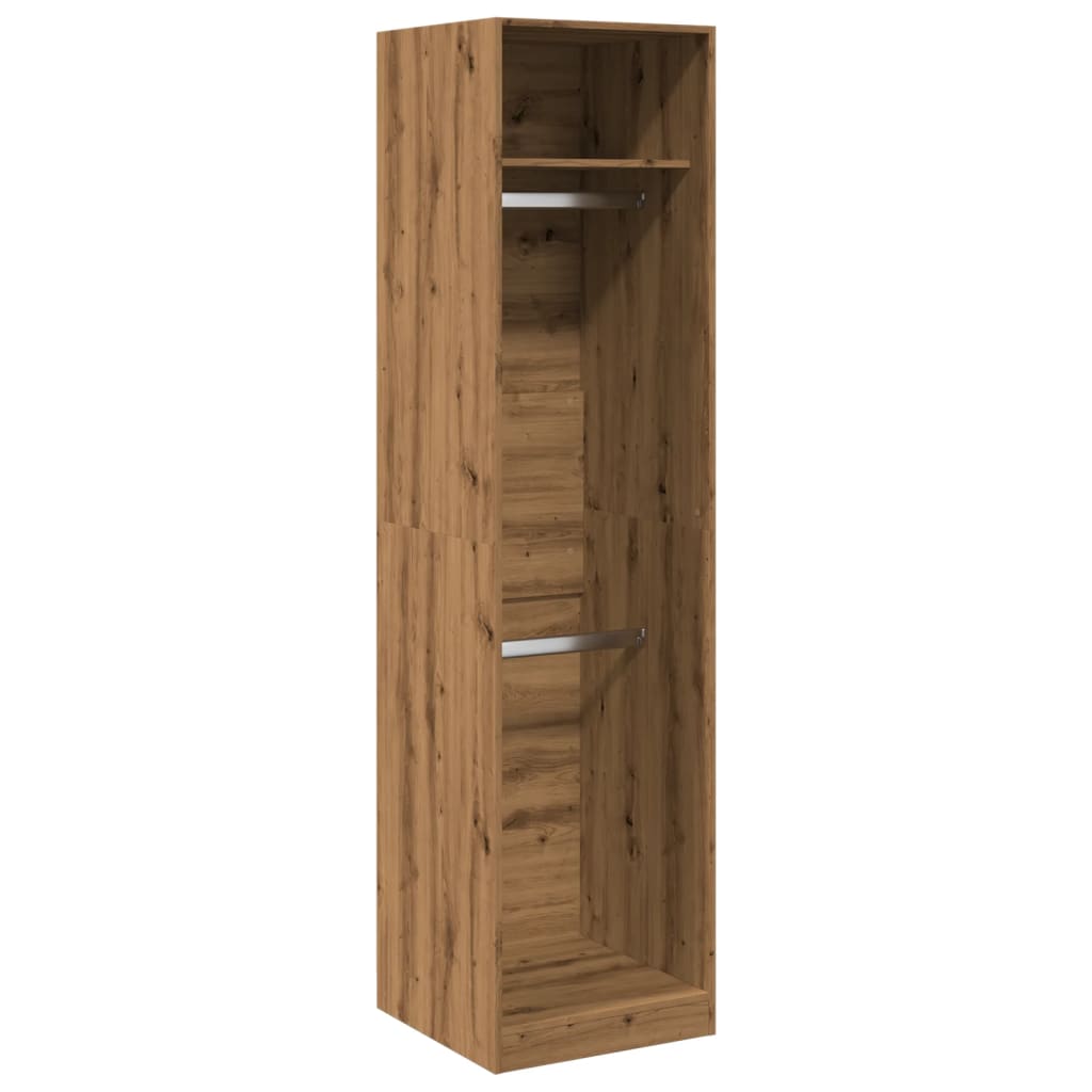 Armadio Rovere Artigianale 50x50x200 cm in Legno Multistrato