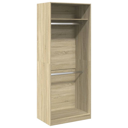Armadio Rovere Sonoma 80x50x200 cm in Legno Multistrato