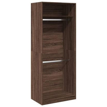 Armadio Rovere Marrone 80x50x200 cm in Legno Multistrato
