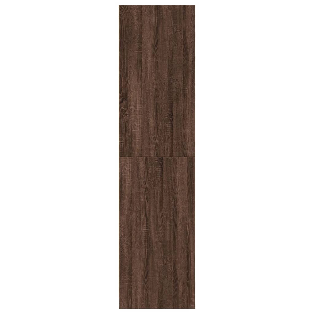 Armadio Rovere Marrone 80x50x200 cm in Legno Multistrato
