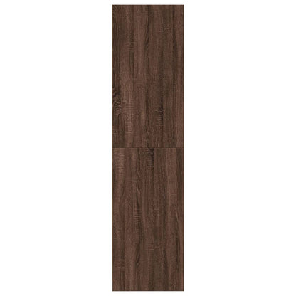 Armadio Rovere Marrone 80x50x200 cm in Legno Multistrato