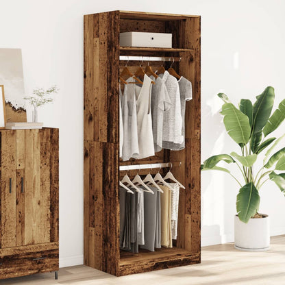 Armadio Legno Antico 80x50x200 cm in Legno Multistrato
