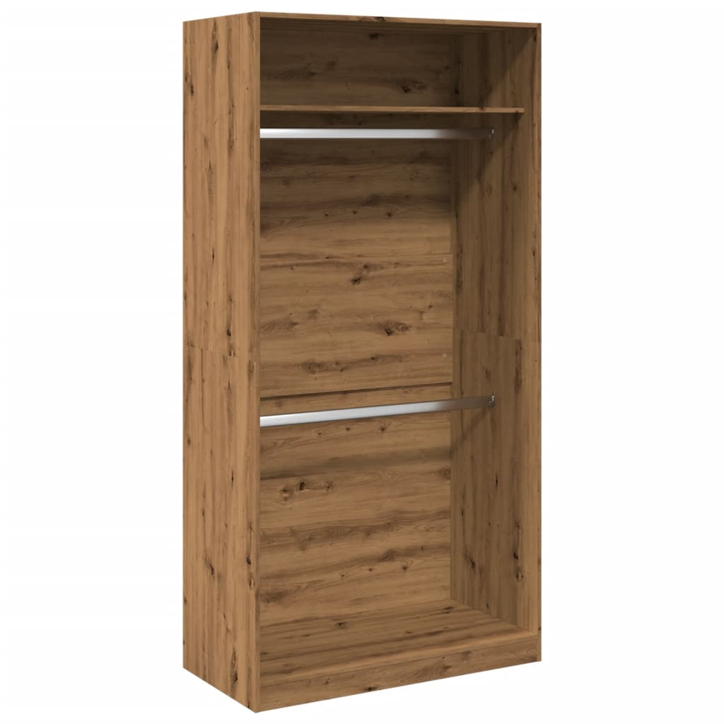 Armadio Rovere Artigianale 100x50x200 cm in Legno Multistrato