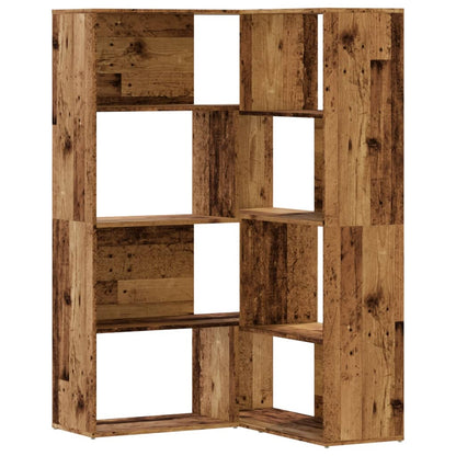 Libreria a 4 Ripiani Legno Vecchio 85x85x140 cm in Truciolare