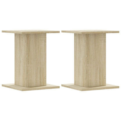 Supporti per Piante 2 pz Rovere Sonoma 17x17x60cm in Truciolato