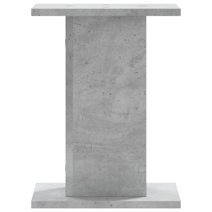 Supporti per Piante 2 pz Grigio Cemento 30x30x50 cm Truciolato