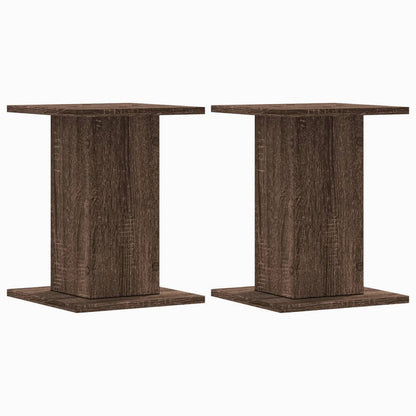 Supporti per Piante 2 pz Rovere Marrone 30x30x40 cm Truciolato