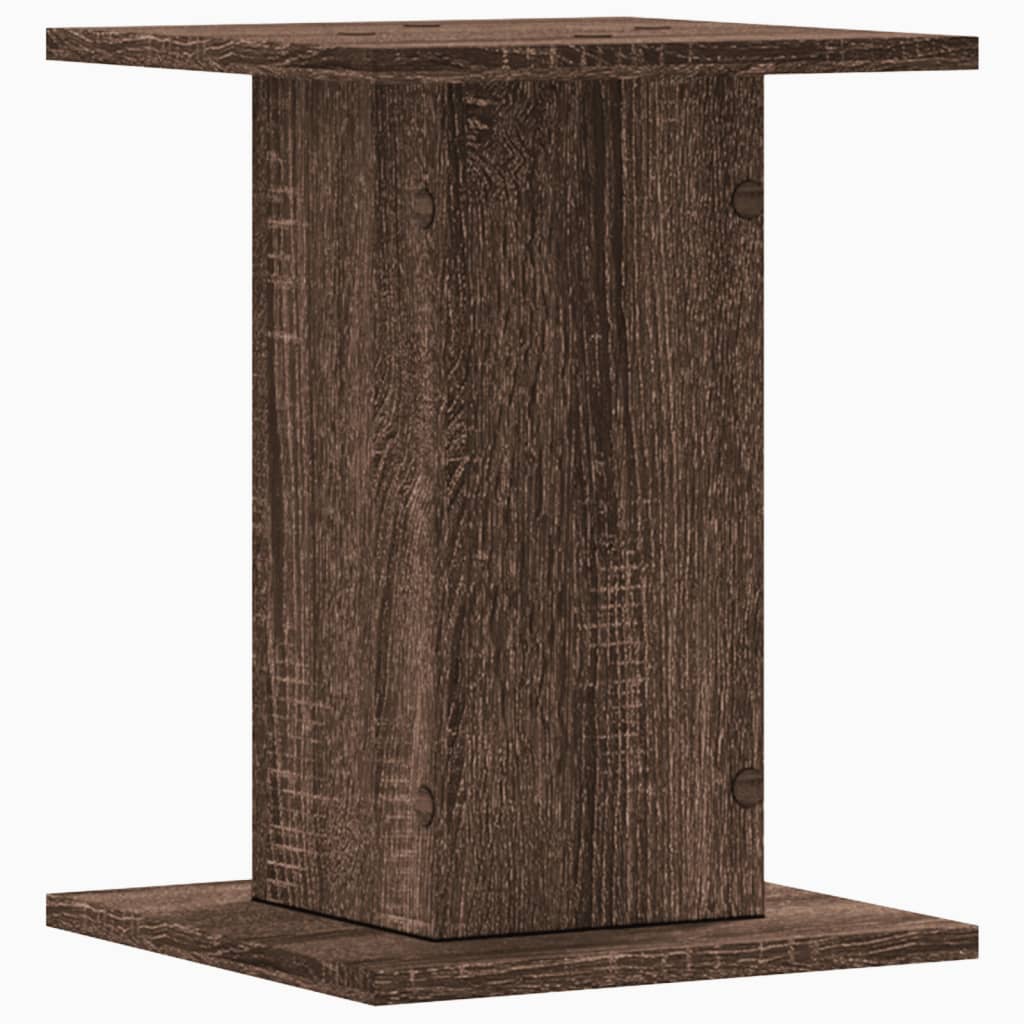 Supporti per Piante 2 pz Rovere Marrone 30x30x40 cm Truciolato