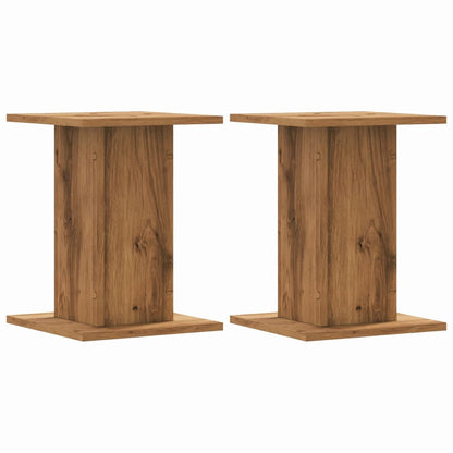 Supporti Piante 2 pz Rovere Artigianale 30x30x40 cm Truciolato