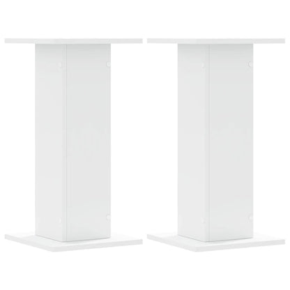 Supporti per Piante 2 pz Bianchi 30x30x60 cm Legno Multistrato